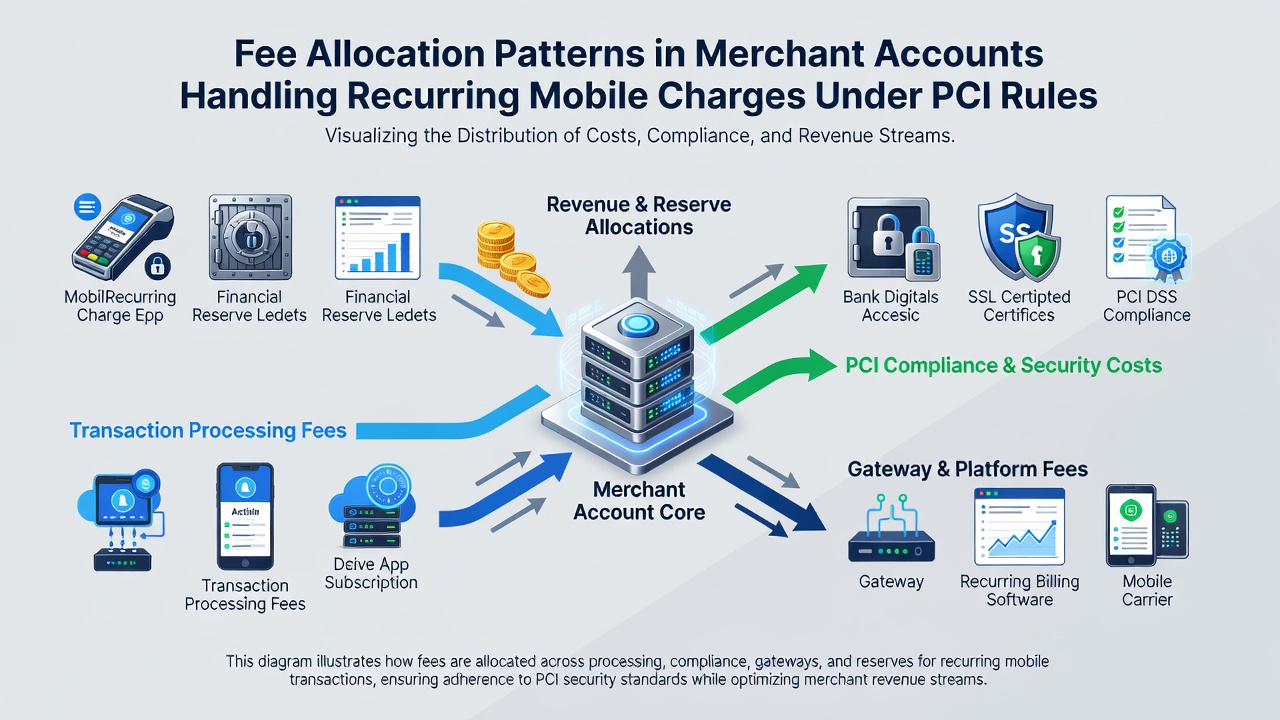 Chart illustrating regional fee distribution differences for PCI-compliant recurring mobile payments